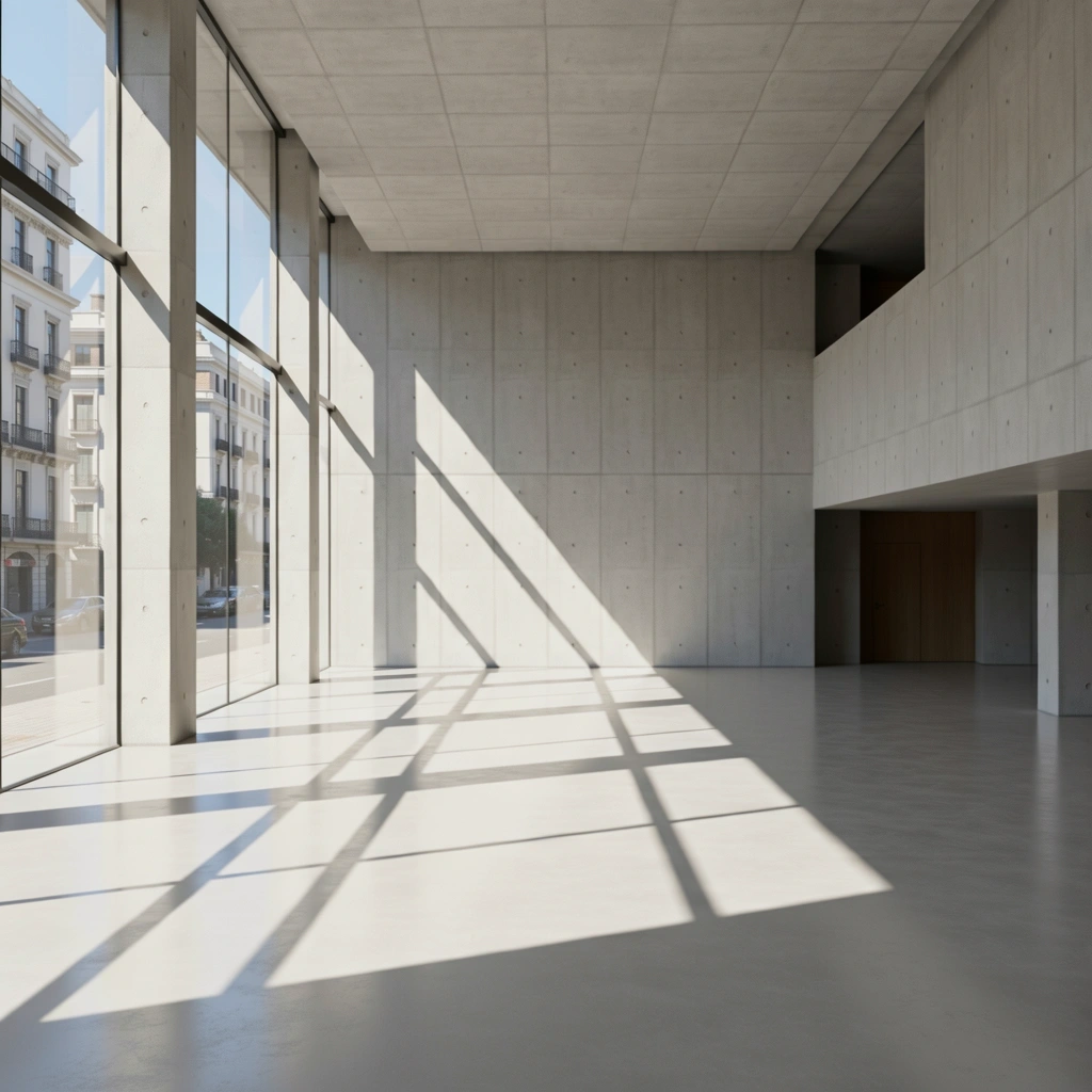 Espacio arquitectónico minimalista